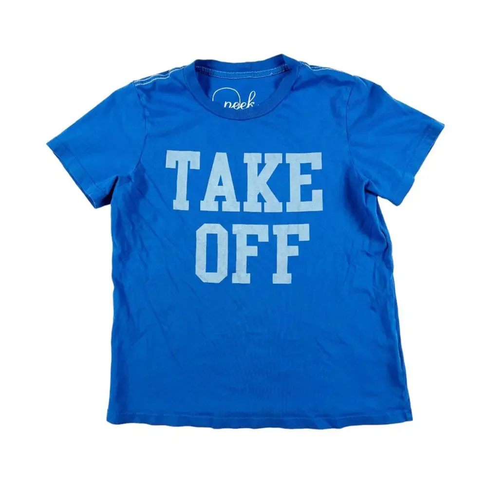 Peek Blue Take Off Tee 8 boys - Picture 1 of 9